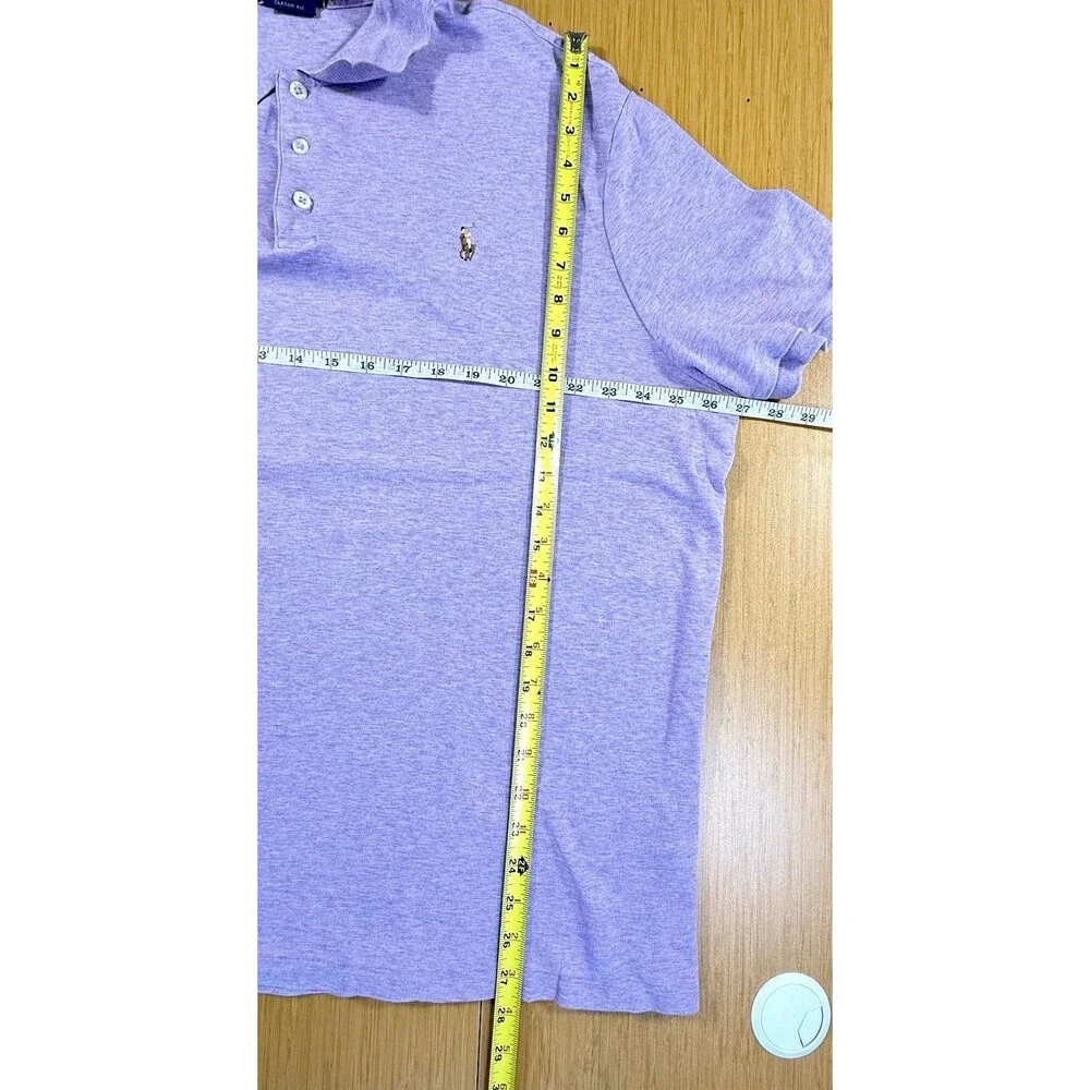Polo Ralph Lauren Classic Fit Men’s Polo Shirt Purple Lavender  XXL  Minimalist